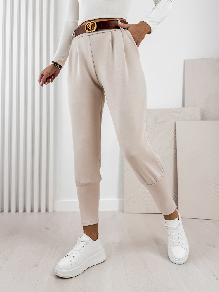 SPODNIE LEFT BEŻOWE