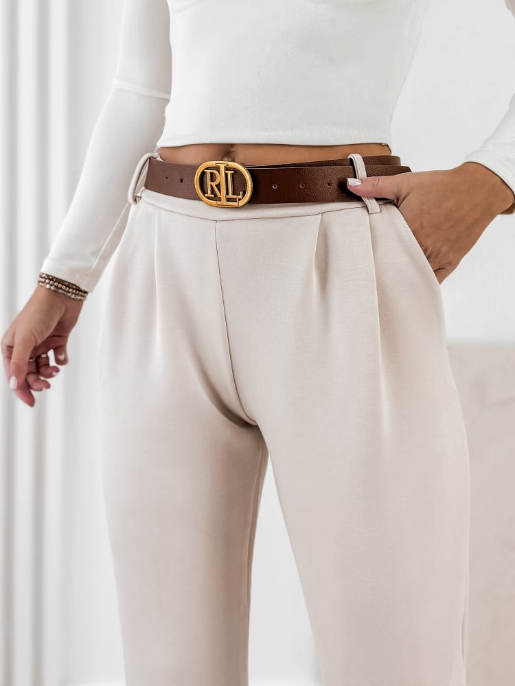 SPODNIE LEFT BEŻOWE