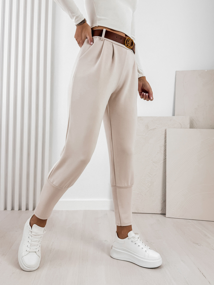 SPODNIE LEFT BEŻOWE