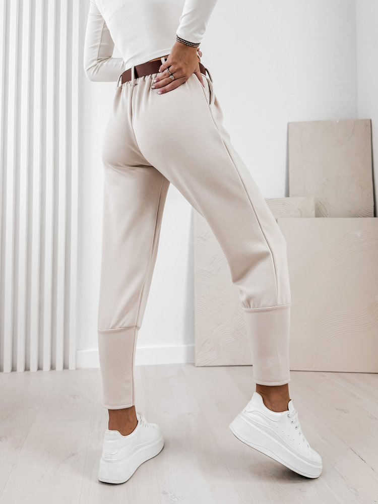 SPODNIE LEFT BEŻOWE