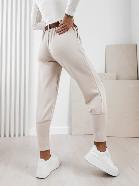 SPODNIE LEFT BEŻOWE