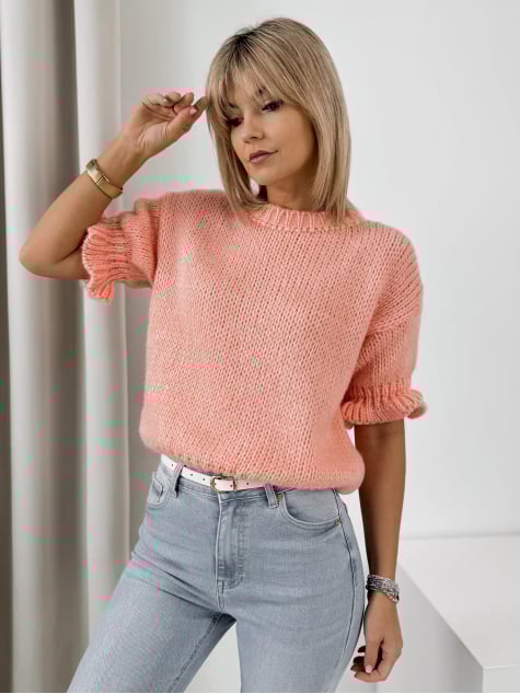 SWETER SYNTORA KORALOWY