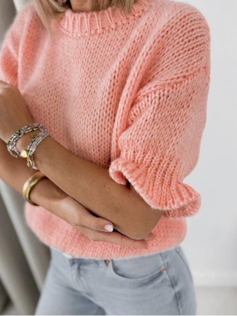 SWETER SYNTORA KORALOWY