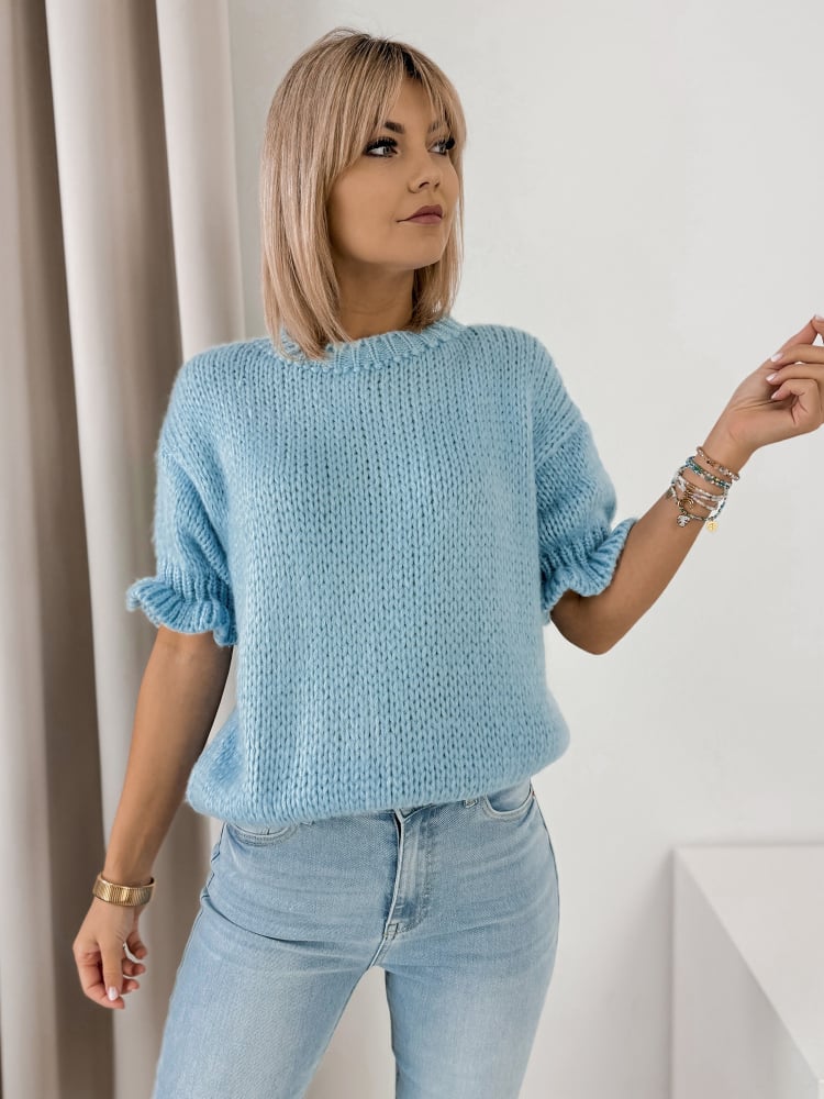 SWETER SYNTORA BŁĘKITNY