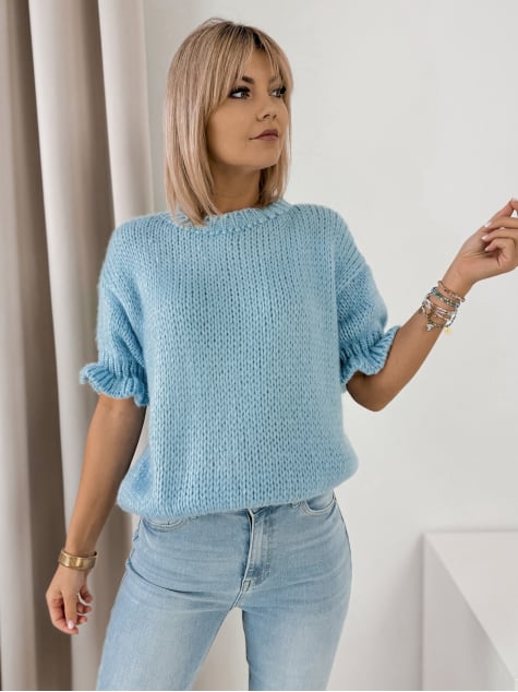 SWETER SYNTORA BŁĘKITNY