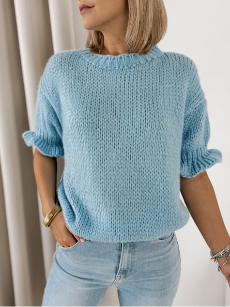SWETER SYNTORA BŁĘKITNY