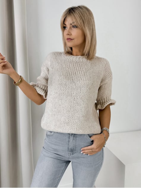 SWETER SYNTORA BEŻOWY