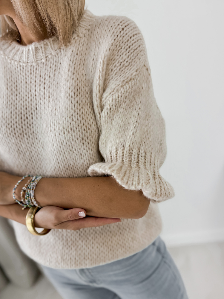 SWETER SYNTORA BEŻOWY