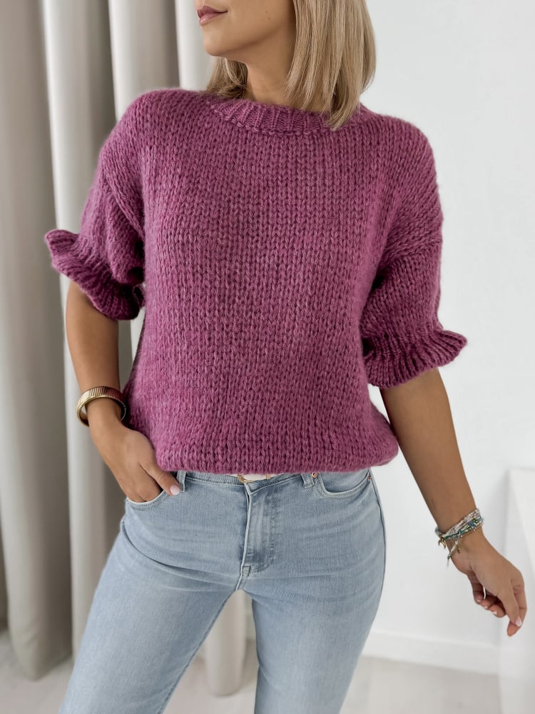 SWETER SYNTORA FIOLETOWY