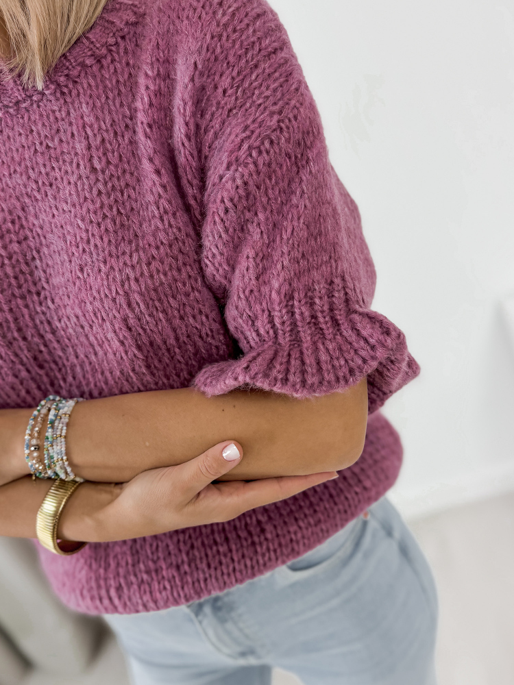SWETER SYNTORA FIOLETOWY