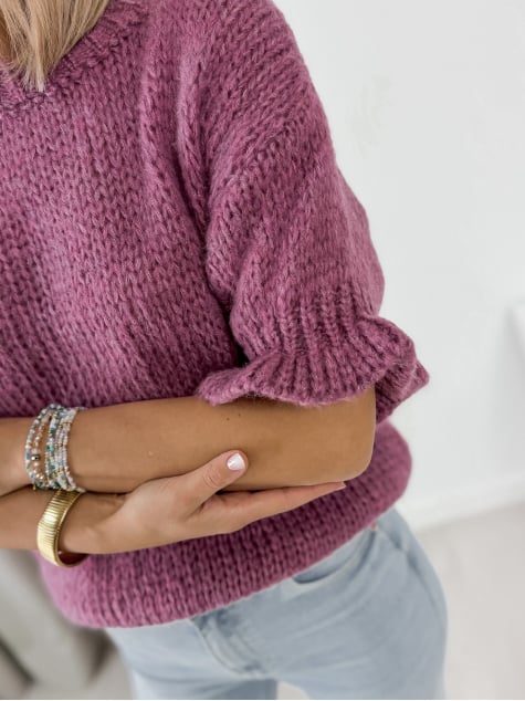 SWETER SYNTORA FIOLETOWY