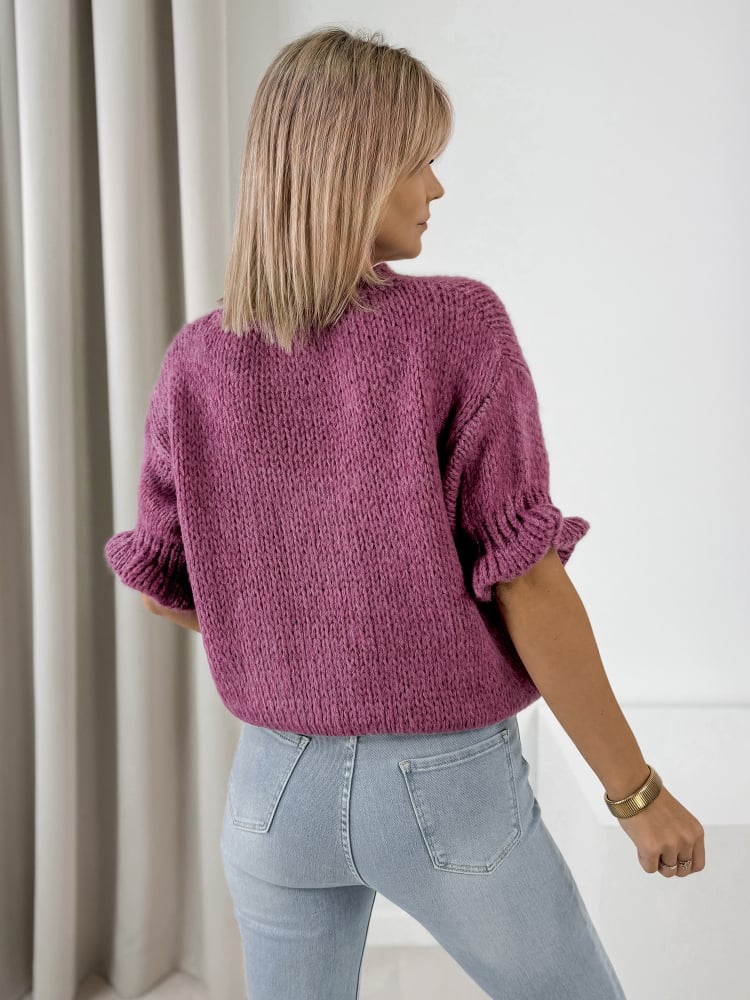 SWETER SYNTORA FIOLETOWY