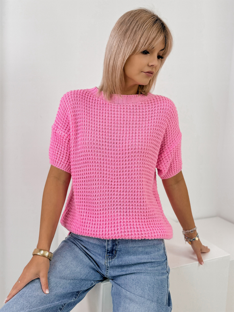 SWETER BELIZA ROŻOWY