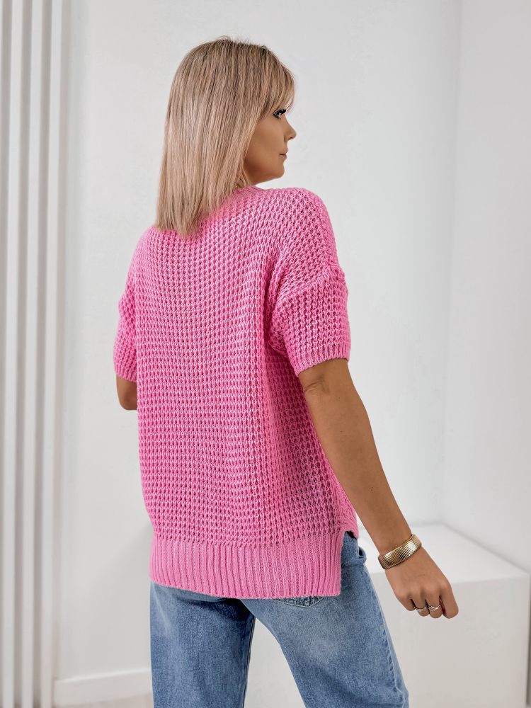 SWETER BELIZA ROŻOWY