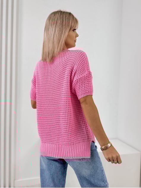 SWETER BELIZA ROŻOWY