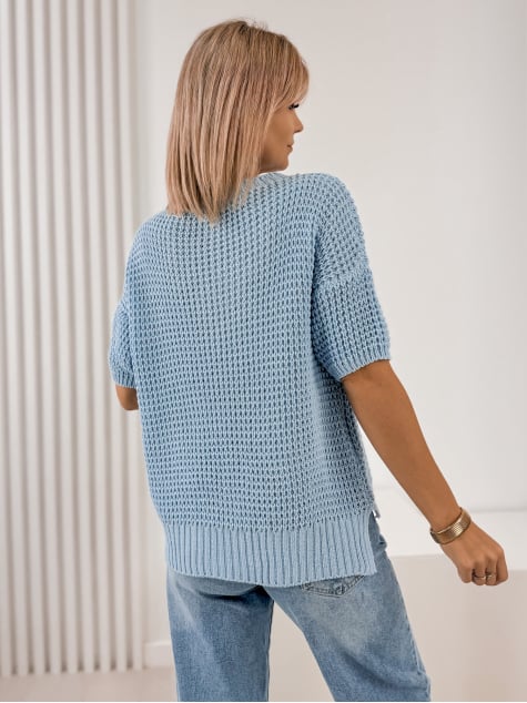 SWETER BELIZA NIEBIESKI