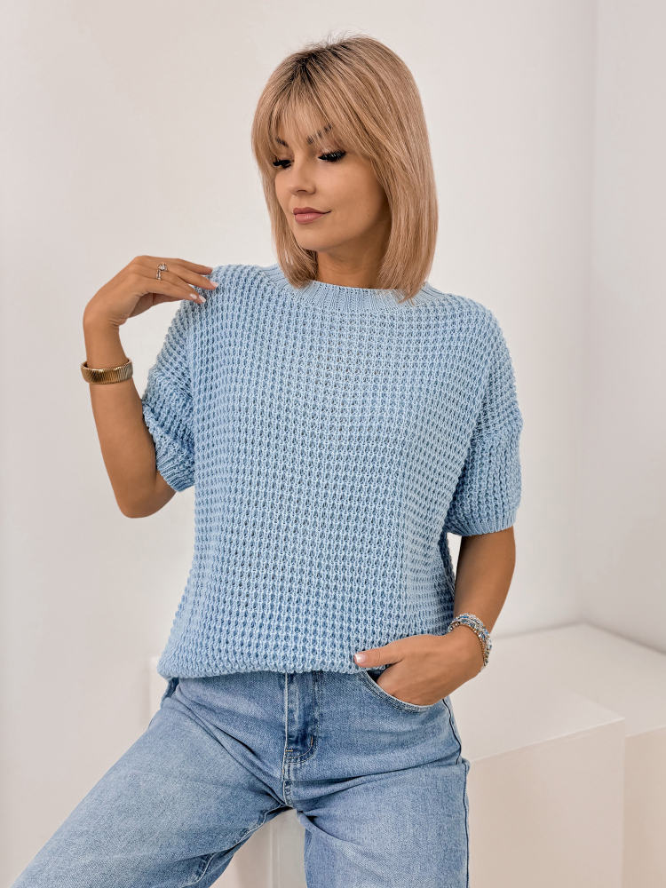 SWETER BELIZA NIEBIESKI