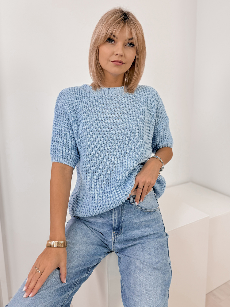 SWETER BELIZA NIEBIESKI
