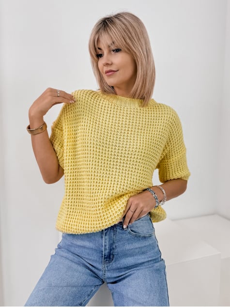 SWETER BELIZA ŻÓŁTY