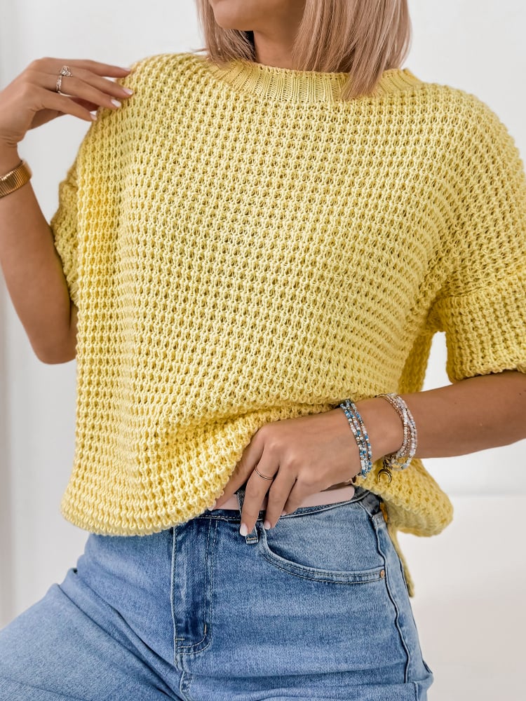 SWETER BELIZA ŻÓŁTY