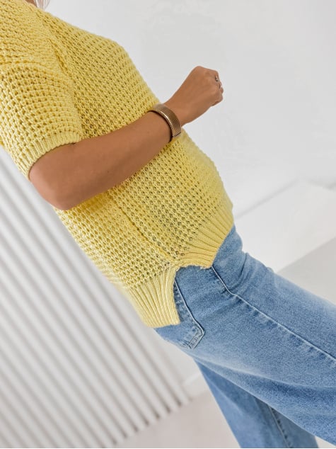 SWETER BELIZA ŻÓŁTY