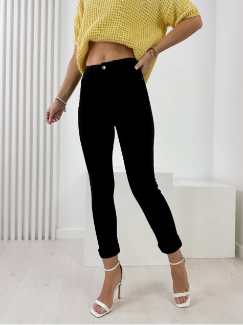 SPODNIE LEATA CZARNE