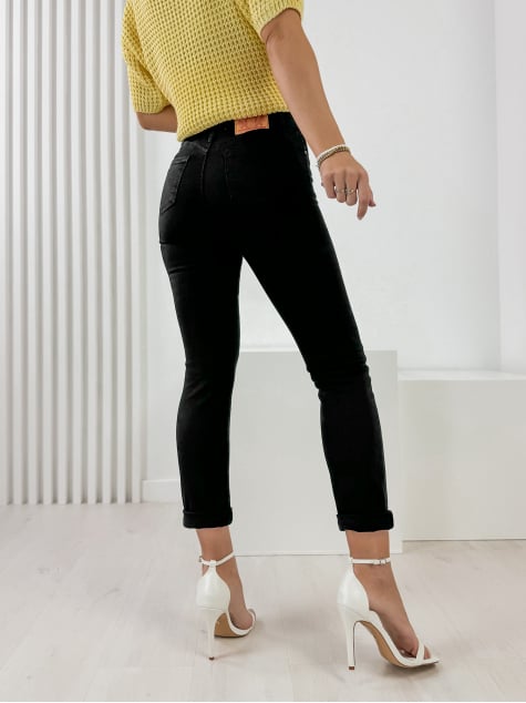 SPODNIE LEATA CZARNE