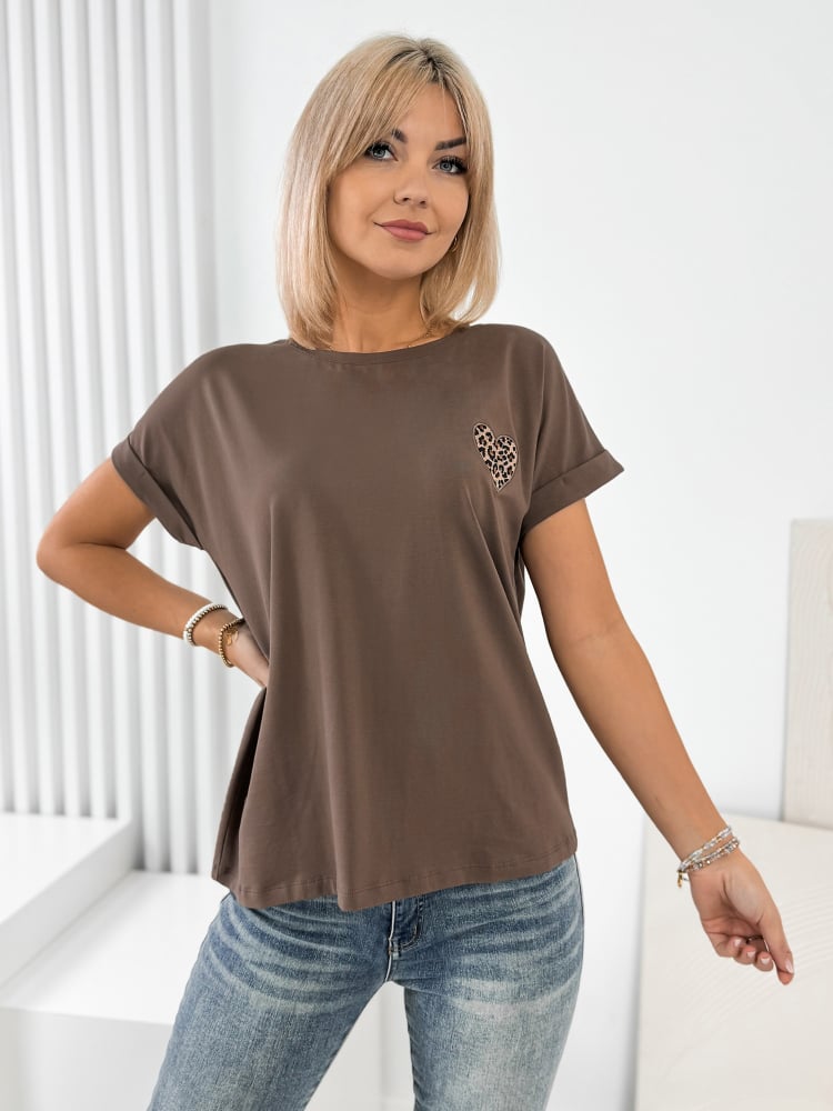 BLUZKA ATRYN BRĄZOWA