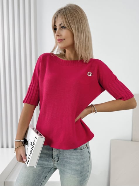 SWETER GABIA MALINOWY