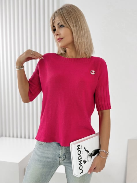 SWETER GABIA MALINOWY