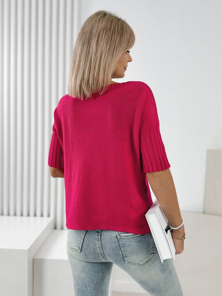 SWETER GABIA MALINOWY