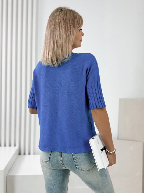 SWETER GABIA NIEBIESKI