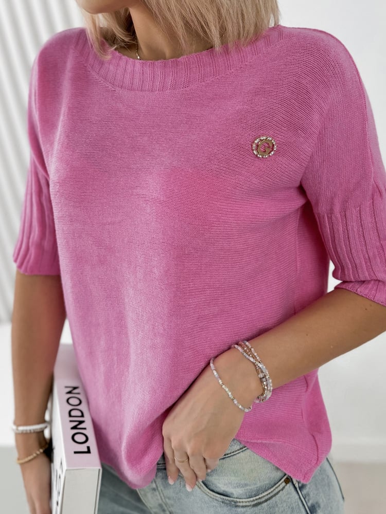 SWETER GABIA RÓŻOWY