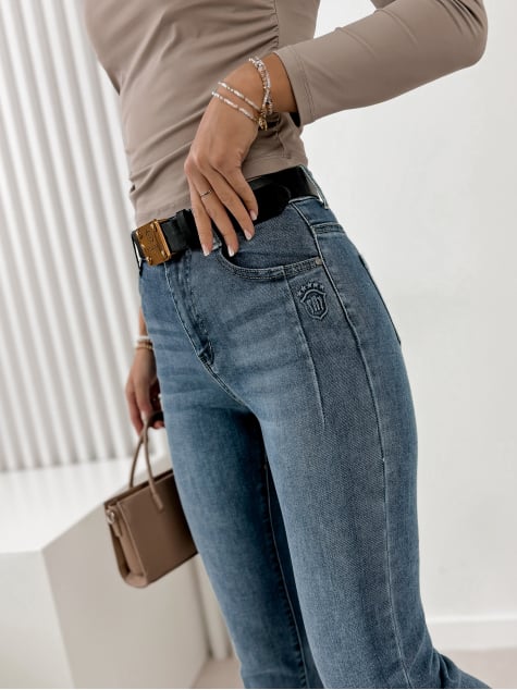 SPODNIE NYFRYN JEANSOWE