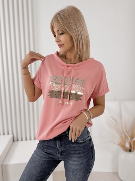 BLUZKA FIRAZO KORALOWA