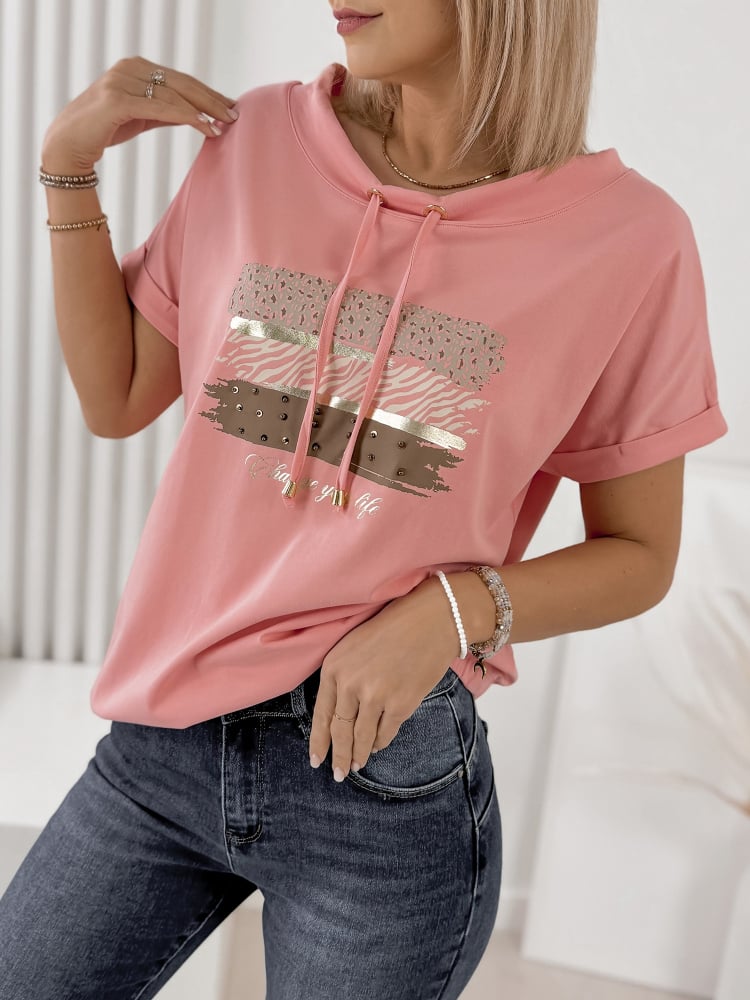 BLUZKA FIRAZO KORALOWA