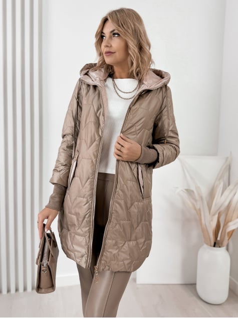 KURTKA RIERRA CIEMNOBEŻOWA