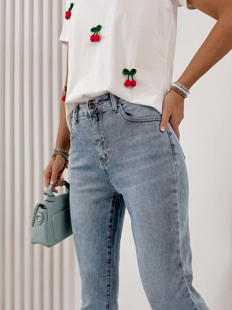 SPODNIE KAREA JEANSOWE