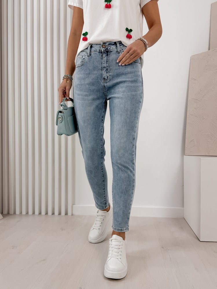 SPODNIE KAREA JEANSOWE