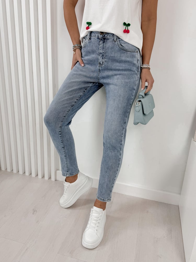 SPODNIE KAREA JEANSOWE