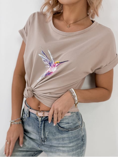 BLUZKA NORAL BEŻOWA