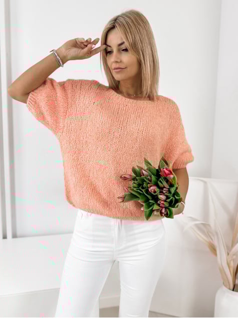 SWETER KYRO BRZOSKWINIOWY