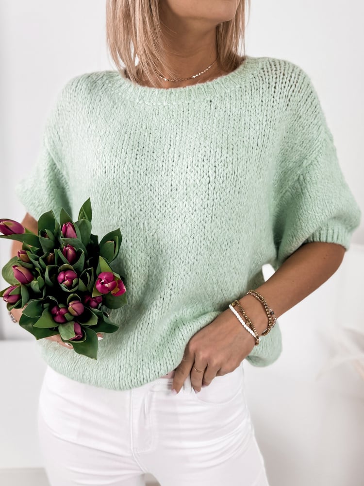 SWETER KYRO MIĘTOWY