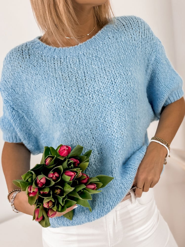 SWETER KYRO BŁĘKITNY