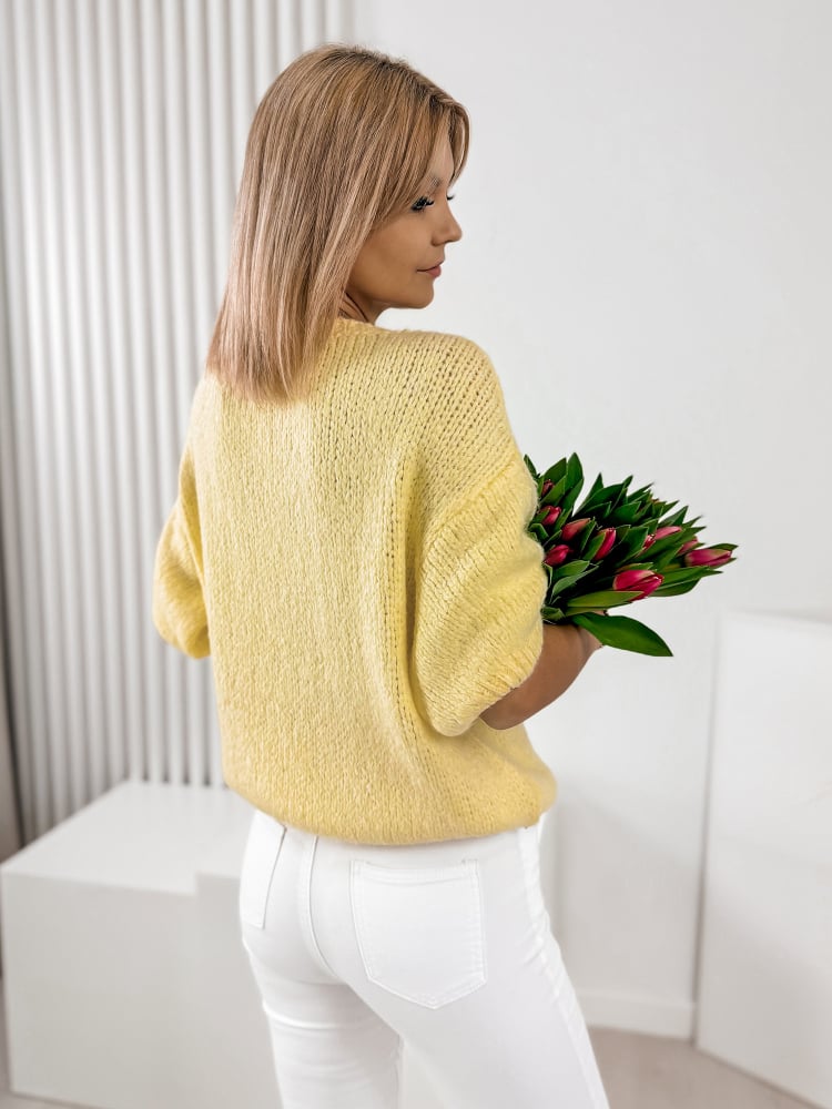 SWETER KYRO ŻÓŁTY