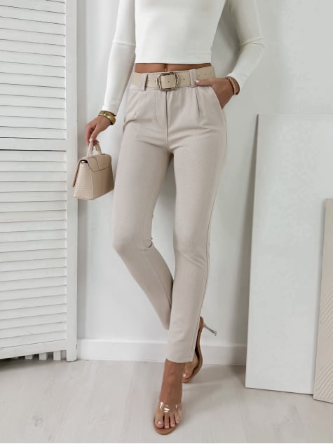 SPODNIE KLYPSE BEŻOWE