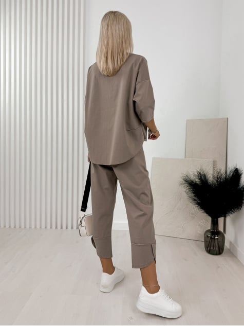 KOMPLET GENI JASNOBRĄZOWY