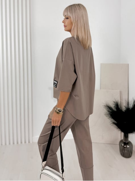 KOMPLET GENI JASNOBRĄZOWY