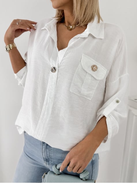 KOSZULA TREMBO BIAŁA