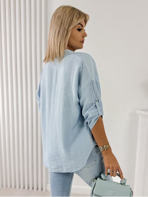 KOSZULA TREMBO BŁĘKITNA